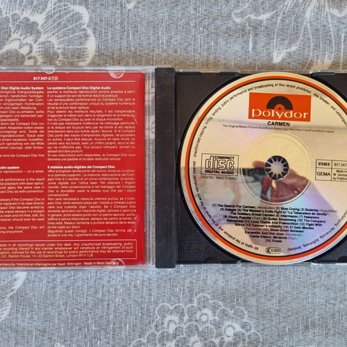 Carmen The Original Motion Picture Soundtrack CD used, classic