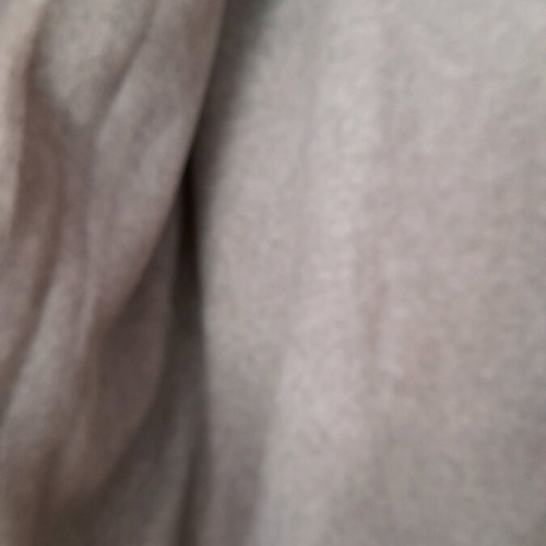 Zara leather jacket with fleece lining and hood used, gray