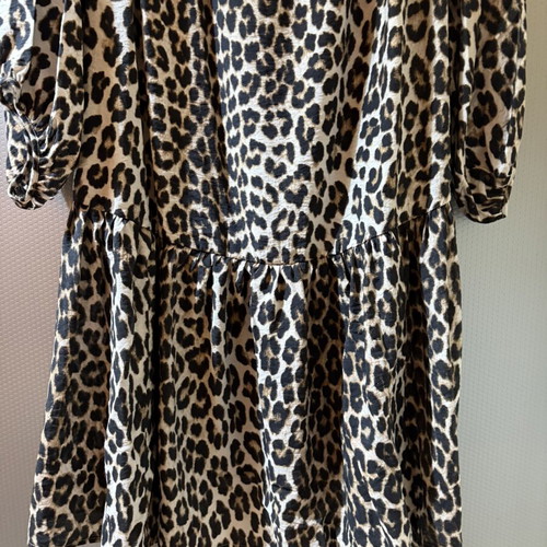 H&M leopard midi dress new, black brown beige