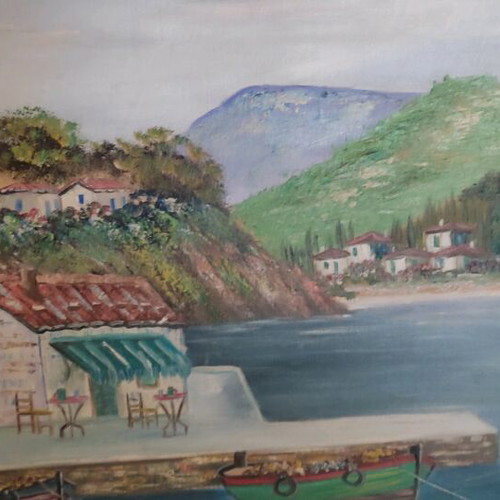 Komninakis authentic painting 0.92x0.72 like new