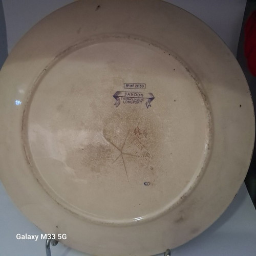 English collectible plate circa 1885