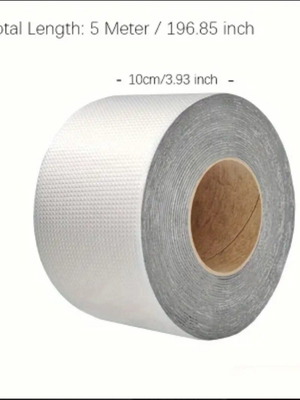 Wide aluminum insulating tape new 10cm x 5m