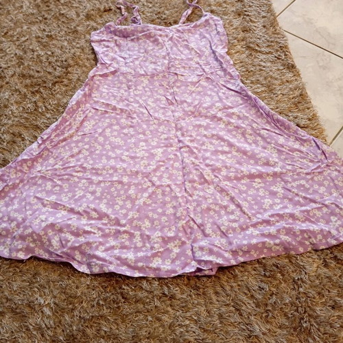 Sisley dress new, light lilac with white flowers, XS