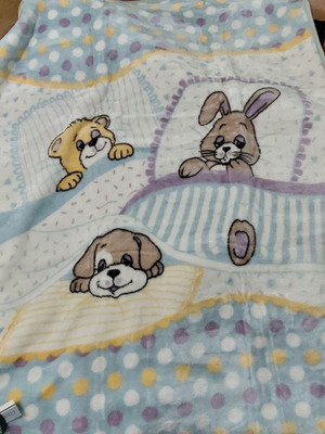 Belcrisa baby blanket new 110x140cm with animal designs