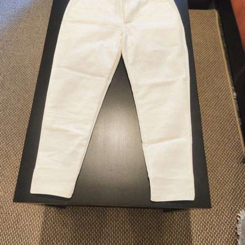 White summer pants new, size S, ankle length
