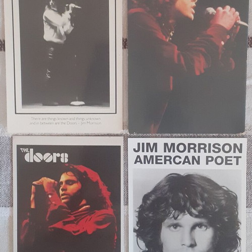 Jim Morrison 4 postcards set