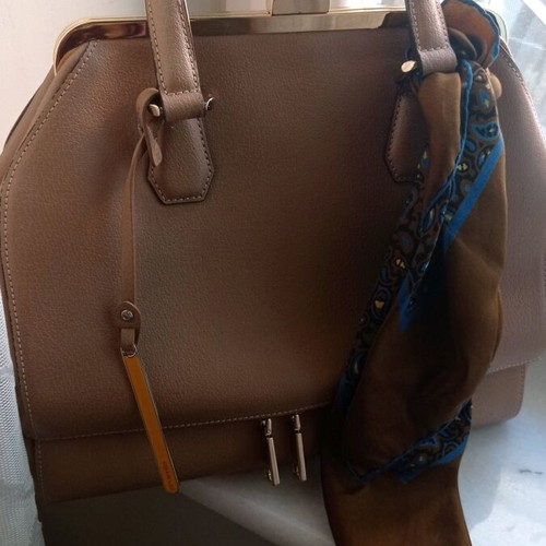 CROMIA handbag like new, beige with crossbody strap