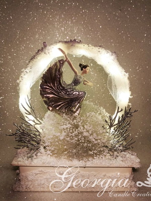 Dreamcatcher Box Ballerina handmade with battery lights