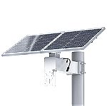  ΑΥΤΟΝΟΜΟ πακέτο μπαταριών και βάση στήριξης με 2 ηλιακά πάνελ για κάμερες συστημάτων παρακολούθησης CCTV Panneaux Solaire 40AH ευκάμπτα ηλιακά πλαίσια 40W