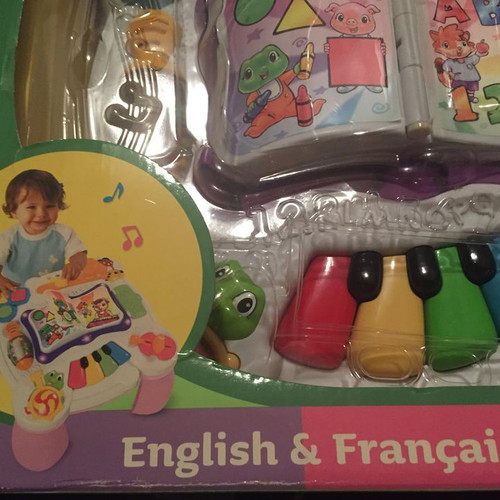 Activity table used with English and French songs