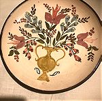  Παλαιό κεραμικο πιάτο με ζωγραφική