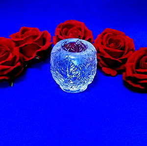 Κηροπήγιο για ρεσω Kosta Boda "Party" Leaf by Ann/Göran Wärff Sweden 70'- 80'.