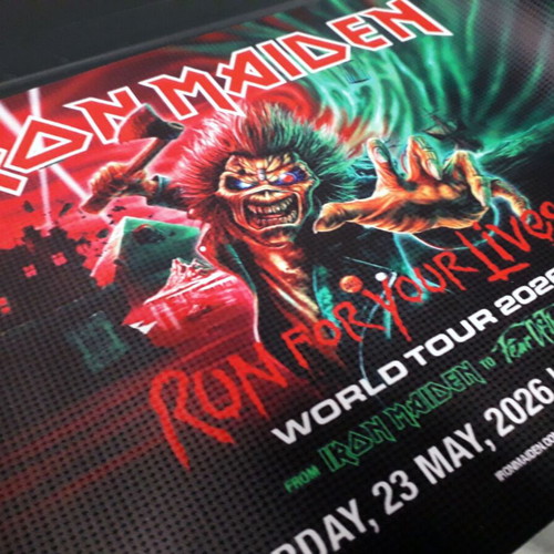 Iron Maiden Athens 2026 Poster new, durable material 36.5x24cm