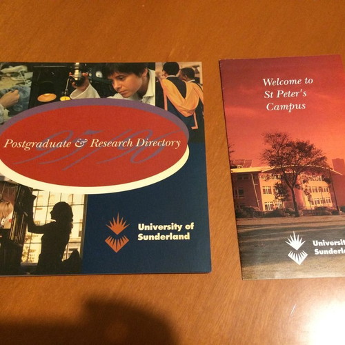 University of Sunderland Postgraduate Prospectus 1994 used