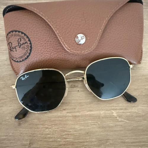 Ray-Ban Hexagonal sunglasses unisex gold frame used