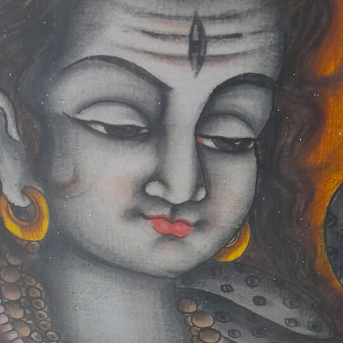 Indian Deity Shiva used, painting
