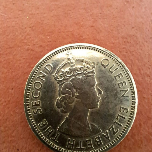 One rupee coin of Mauritius 1964 like new collectible