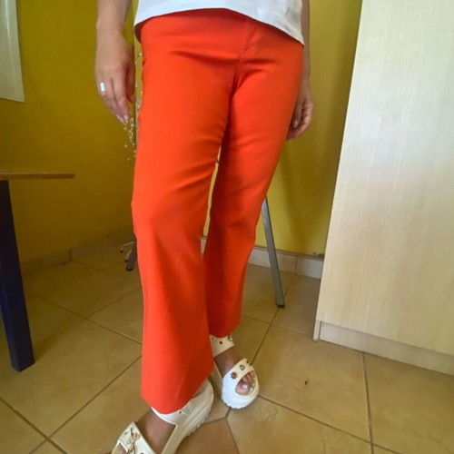Zara women's orange pants like new, size L