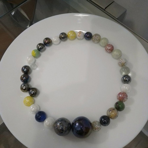 Vintage collectible marbles used, pack of 36