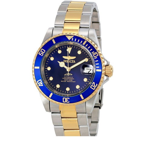 Invicta Pro Diver Automatic Watch new, blue and silver
