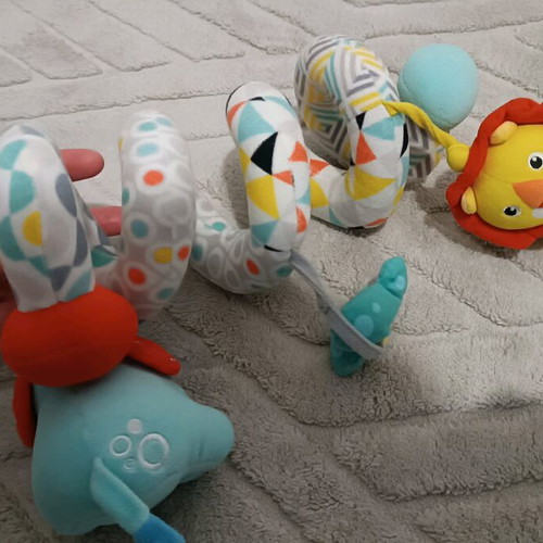 Baby hanging toy used for stroller or crib