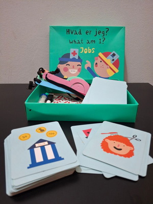 What Am I? Jobs game used with cards and accessories
