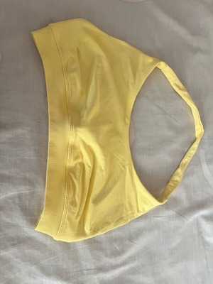 Shein yellow bustier like new, size S-M, elastic with pads pocket