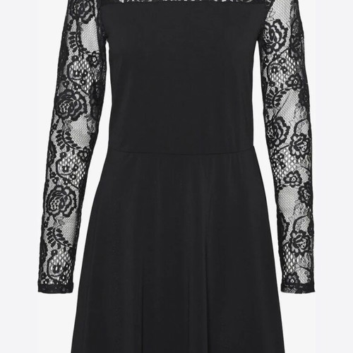 Vero Moda dress black with elastic lace, new, size S
