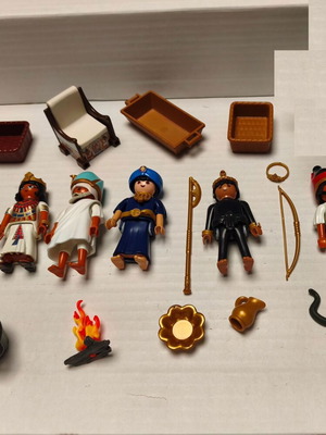 Playmobil Αιγύπτιοι με Κλεοπάτρα, Βεδουίνο, ιερέα και αυλικούς, σαν καινούργιο