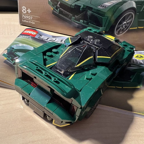Lego Lotus Evija 76907 used with box and manual