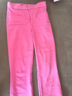 Pink mini bell-bottom pants Zara like new, size S