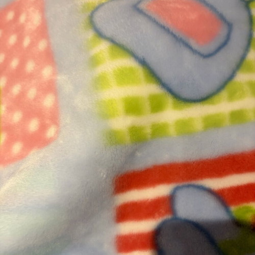 Baby blanket blue used 1.10x1.40