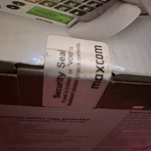 MaxCom KXT481 SOS corded home phone like new, white
