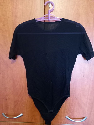 Black fitted bodysuit used, size M