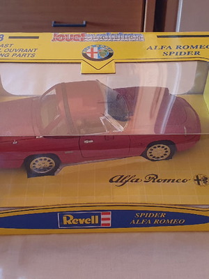 Αυτοκινητάκι Jouef Evolution-Revell Spider Alfa Romeo 1:18 καινούργιο, κόκκινο