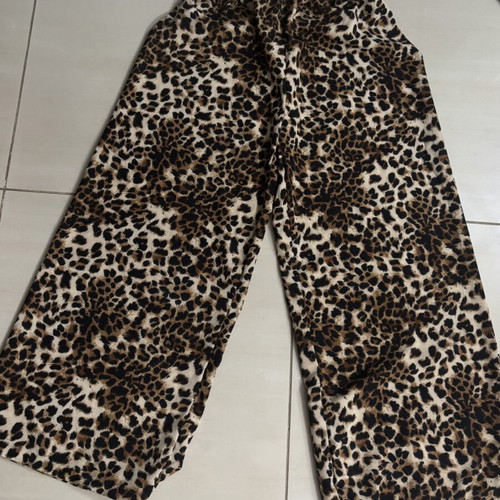 Animal Print Set Top and Pants new, black and beige