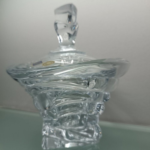 Bohemia crystal vintage covered fondue bowl like new