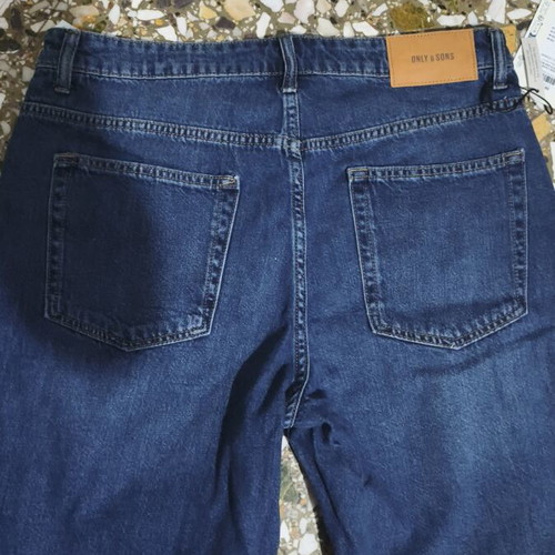 Only And Sons denim bermuda shorts, size L