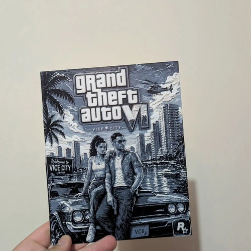 Grand Theft Auto VI 3D embossed image new
