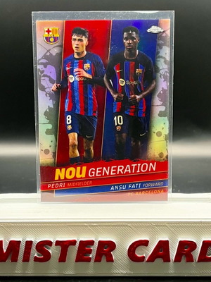 2023 Topps Chrome Barcelona-NOU GENERATION Pedri-Fati σαν καινούργιο