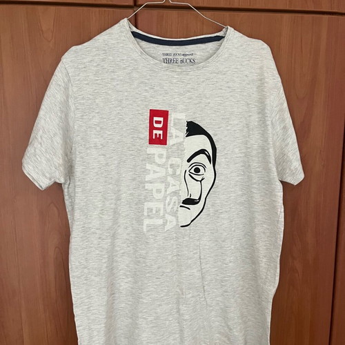 La casa de papel t-shirt gray Large like new