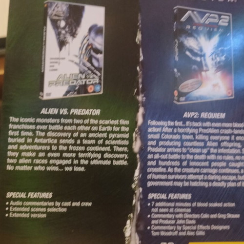 AvP Alien vs Predator 2 Movie Boxset used, DVD
