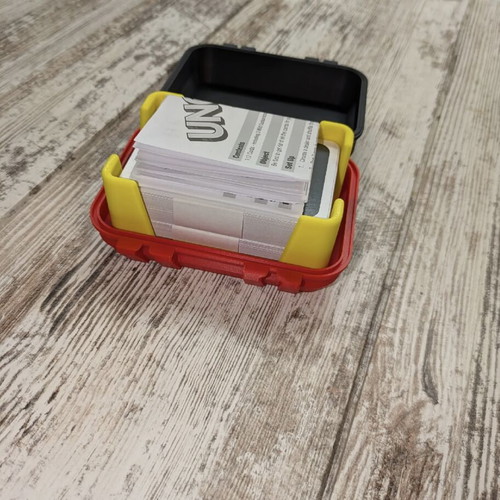 UNO card storage box 3D printed new, compact with secure closure