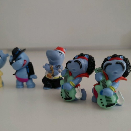 Kinder Happy Hippo Company collectible series used, 7 figures
