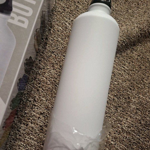 Water bottle new, aluminum 800 ml with carabiner
