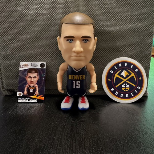 Nikola Jokic figure NBA with card and team sticker new