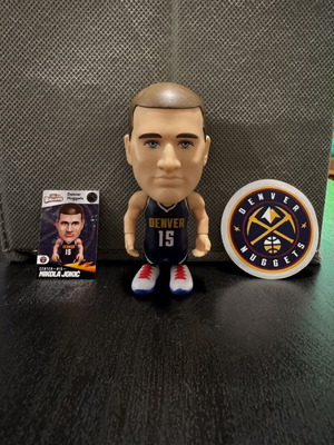 Nikola Jokic figure NBA with card and team sticker new