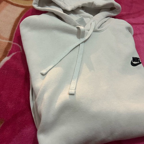 Nike hoodie unisex size M white like new