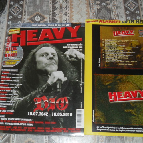 Heavy Magazine issue 126 with Dio cover and CD compilation like new
