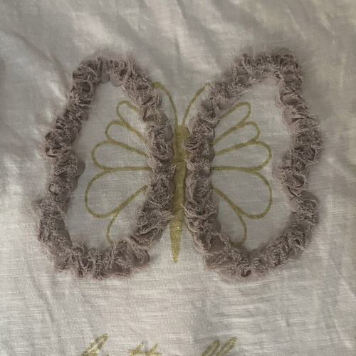 Evita cotton set size 5, like new, leggings and top beige pink
